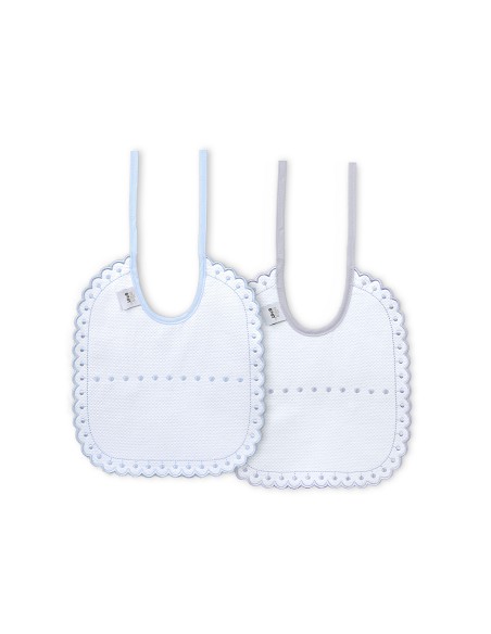 Pack 2 Baberos Azul/Gris