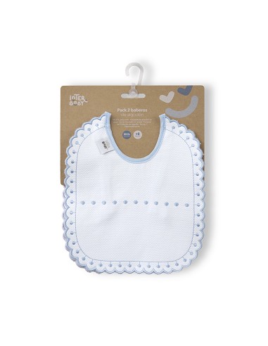 Pack 2 Baberos Azul/Gris