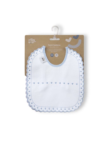 Pack 2 Baberos Azul/Gris