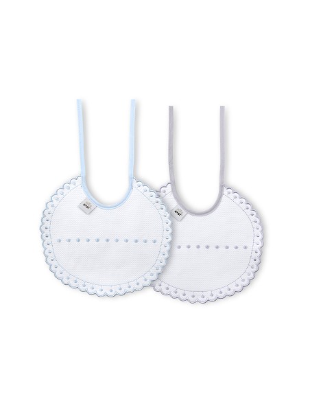 Pack 2 Baberos Azul/Gris