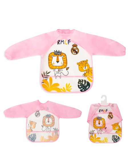 Babero Mangas Real Madrid Rosa