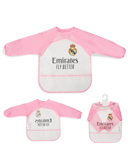Babero Mangas Equipacion Rm Rosa