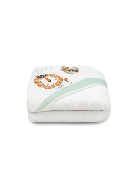 Capa de Baño 1X1 Real Madrid Leon Escudo Blanco