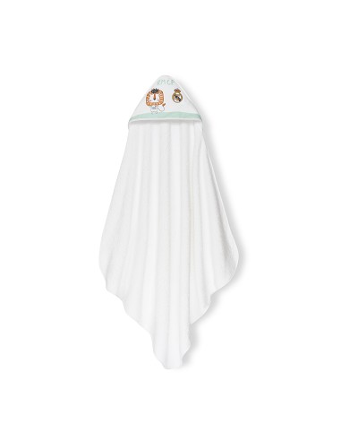 Capa de Baño 1X1 Real Madrid Leon Escudo Blanco