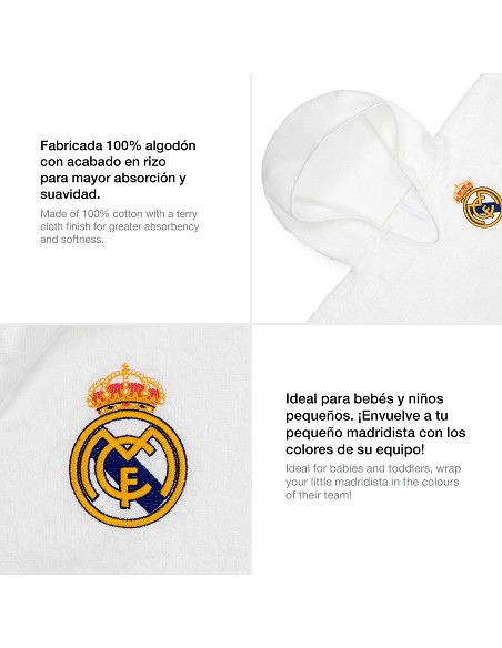 Poncho Bebe Real Madrid Blanco