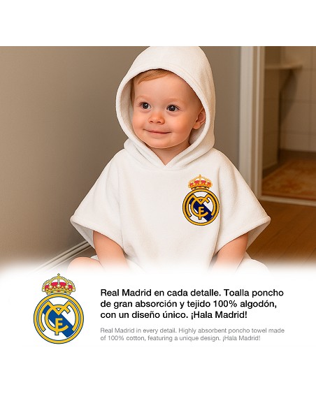 Poncho Bebe Real Madrid Blanco
