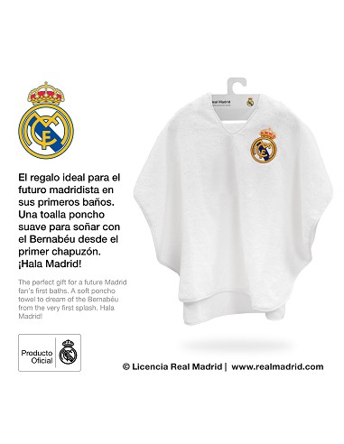 Poncho Bebe Real Madrid Blanco