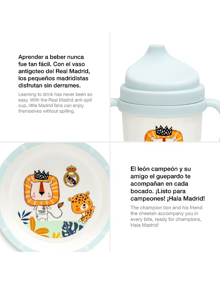 Set Vajilla 5 Pcs Real Madrid Azul