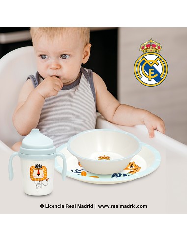 Set Vajilla 5 Pcs Real Madrid Azul