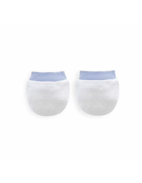 Set Regalo 5 Pcs 100% Alg  T 0-6 m Mod Real Madrid Azul