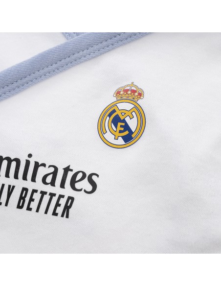 Set Regalo 5 Pcs 100% Alg  T 0-6 m Mod Real Madrid Azul