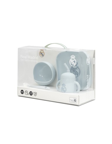 Set Vajilla 4 Pcs de Silicona Mod Mockup Azul