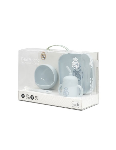 Set Vajilla 4 Pcs de Silicona Mod Mockup Azul