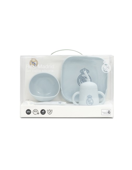 Set Vajilla 4 Pcs de Silicona Mod Mockup Azul