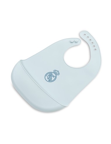 Babero Impermeable de Silicona Azul