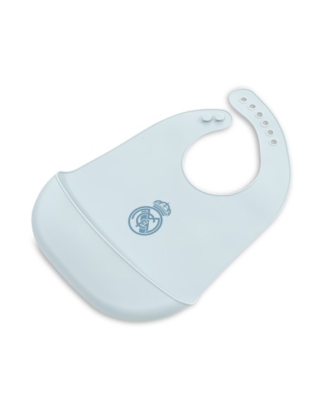 Babero Impermeable de Silicona Azul