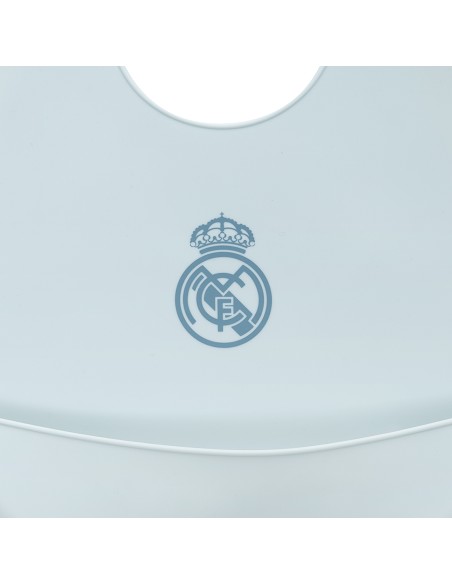 Babero Impermeable de Silicona Azul