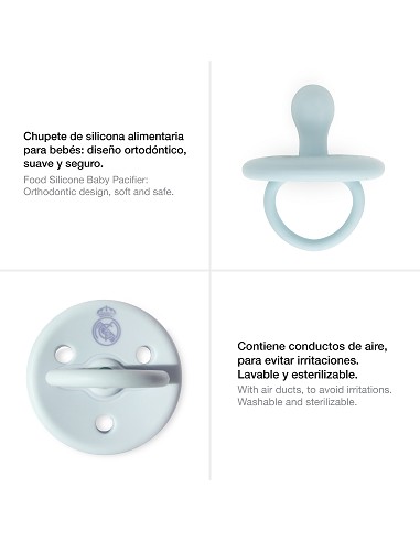 Chupete de Silicona Azul