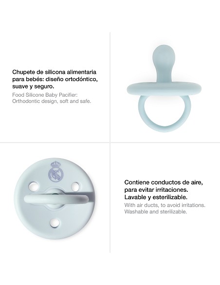 Chupete de Silicona Azul