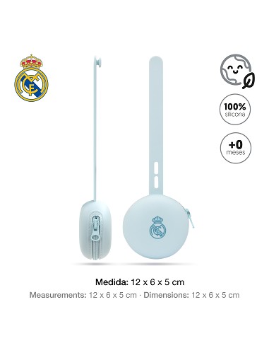 Portachupete de Silicona Azul