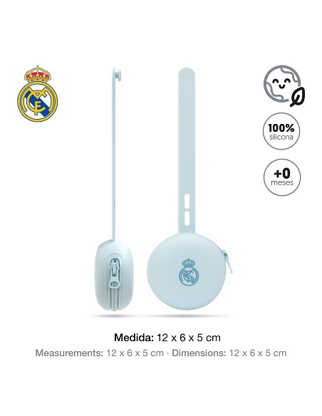 Portachupete de Silicona Azul