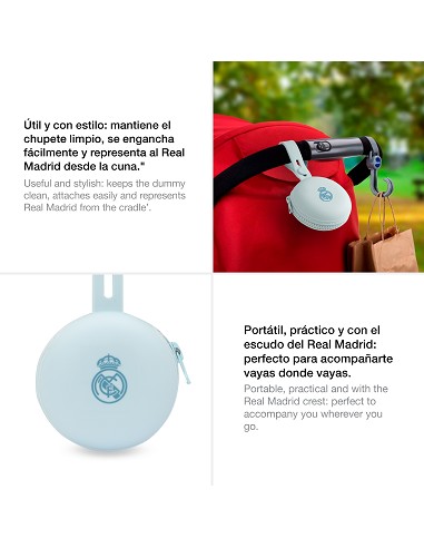 Portachupete de Silicona Azul