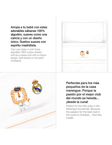 Triptico Coche Real Madrid Leon Escudo Bco/Naranja