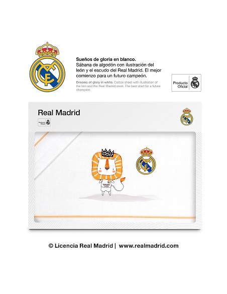 Triptico Coche Real Madrid Leon Escudo Bco/Naranja