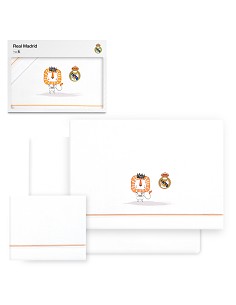 Triptico Cuna Real Madrid Leon Escudo Bco/Naranja