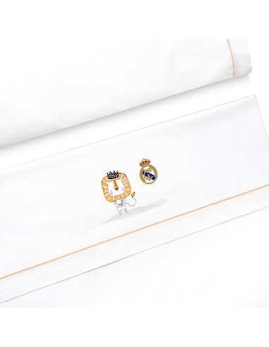 Triptico Cuna Real Madrid Leon Escudo Bco/Naranja