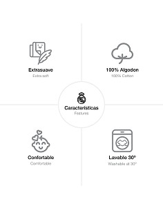 Triptico Minicuna Real Madrid Leon Escudo Bco/Naranja 2