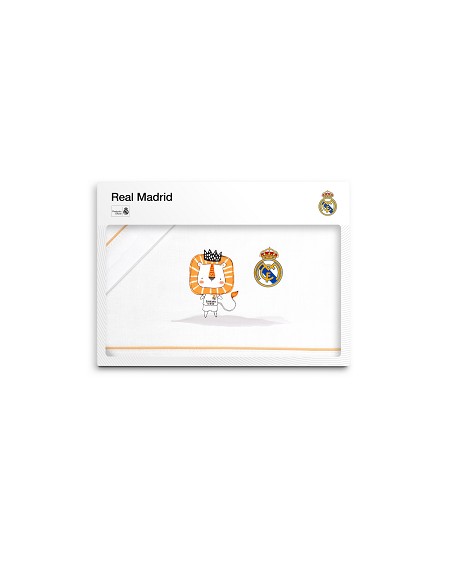 Triptico Minicuna Real Madrid Leon Escudo Bco/Naranja