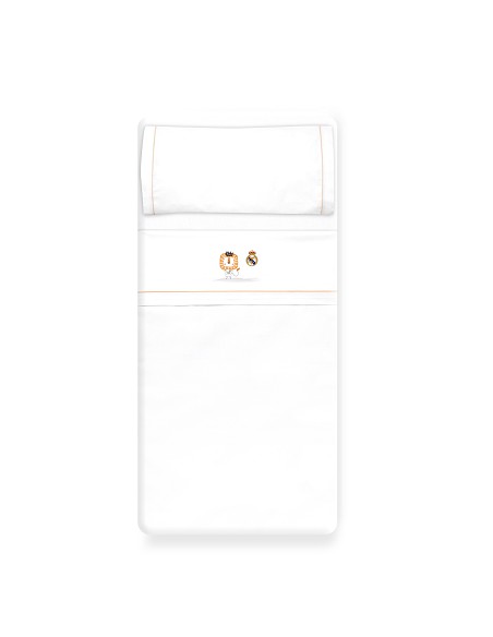 Triptico Minicuna Real Madrid Leon Escudo Bco/Naranja