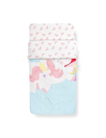 Saco de Cuna con Cremallera Mod Unicornio
