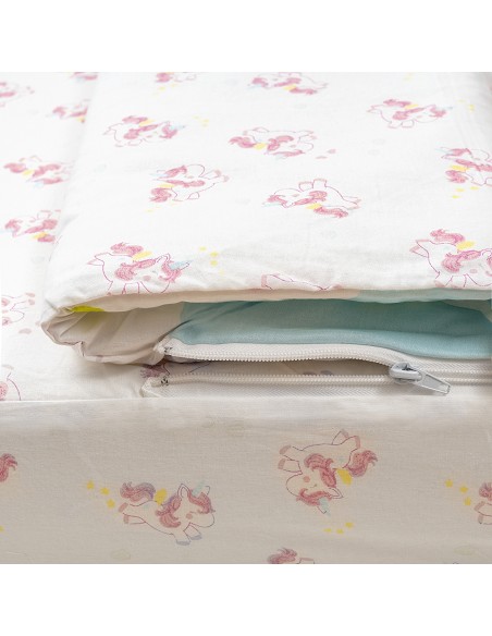 Saco de Cuna con Cremallera Mod Unicornio