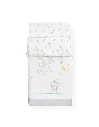 Saco de Cuna con Cremallera Mod  Elefante