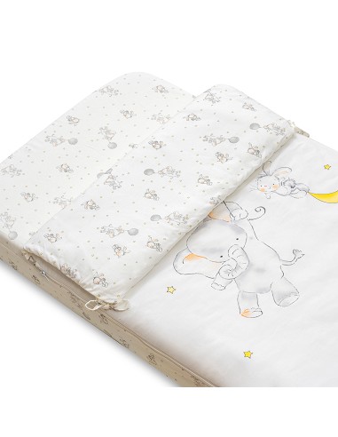 Saco de Cuna con Cremallera Mod  Elefante