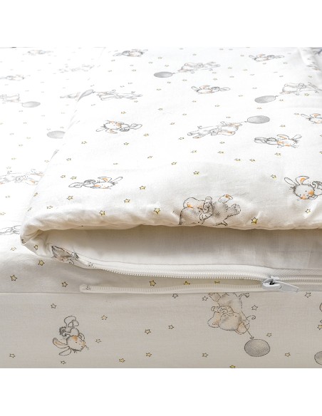 Saco de Cuna con Cremallera Mod  Elefante