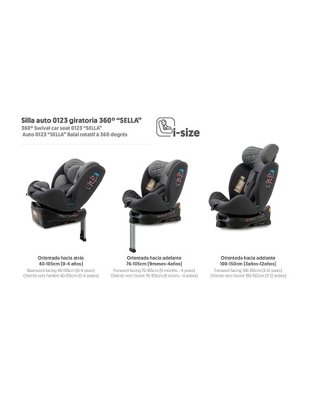 Silla de Coche Mod Sella Negro