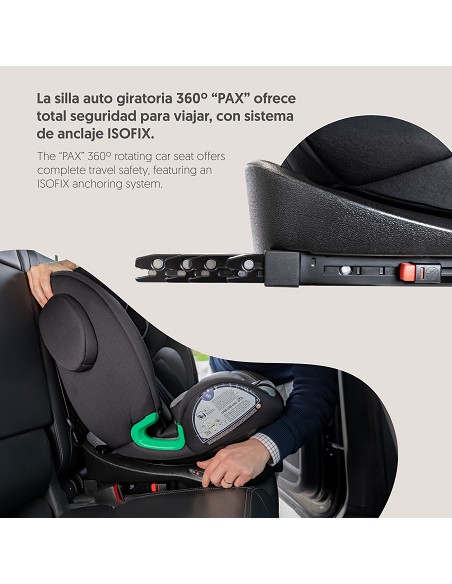 Silla de Coche Modelo Pax Negro