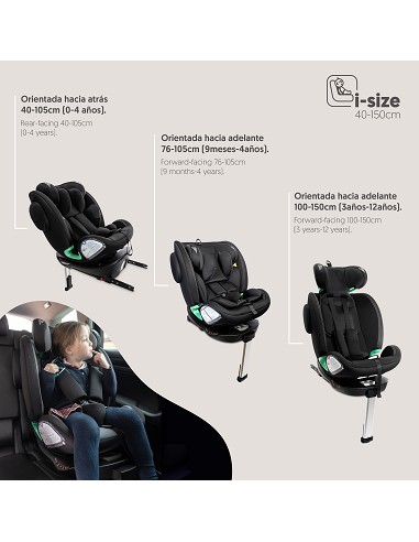 Silla de Coche Modelo Pax Negro
