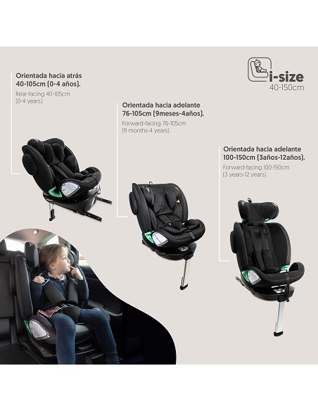 Silla de Coche Modelo Pax Negro