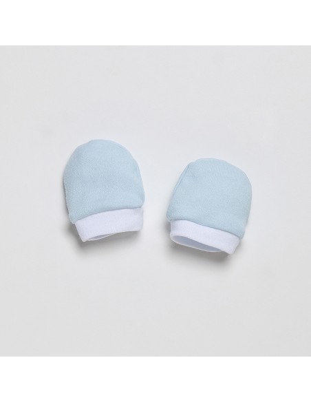 Set Regalo 5 Pcs 100% Alg  T 0-6 m Mod Estrellas Azul