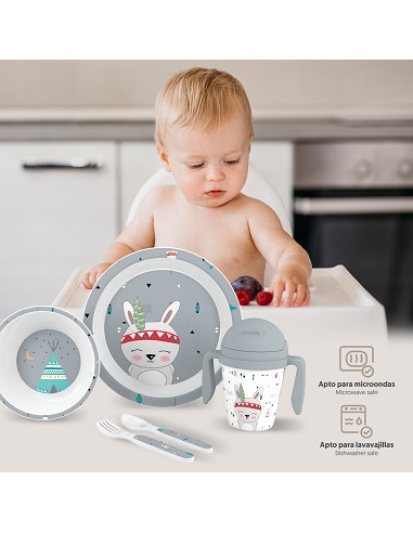 Set Vajilla 5 Pcs Mod Indio