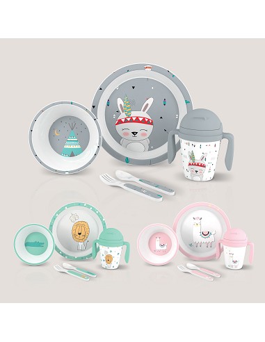 Set Vajilla 5 Pcs Mod Indio