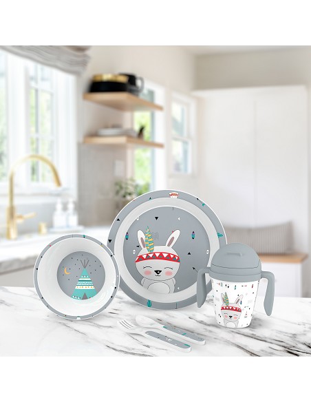 Set Vajilla 5 Pcs Mod Indio