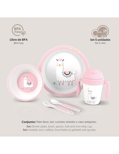 Set Vajilla 5 Pcs Mod Llama