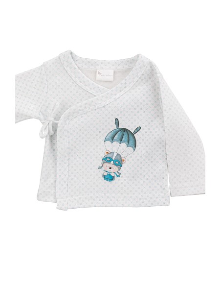 Set Regalo 5 Pcs 100% Alg  T 0-6 m Mod Paracaidas Azul