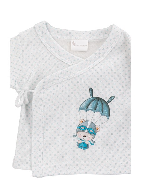 Set Regalo 5 Pcs 100% Alg  T 0-6 m Mod Paracaidas Azul