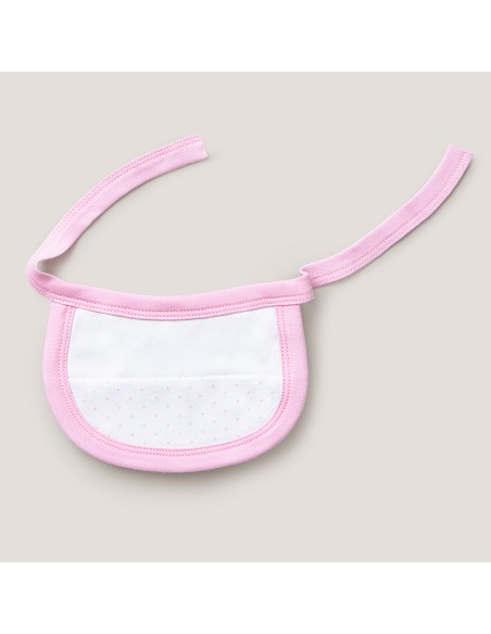 Set Regalo 5 Pcs 100% Alg  T 0-6 m Mod Topos Bamboo Rosa